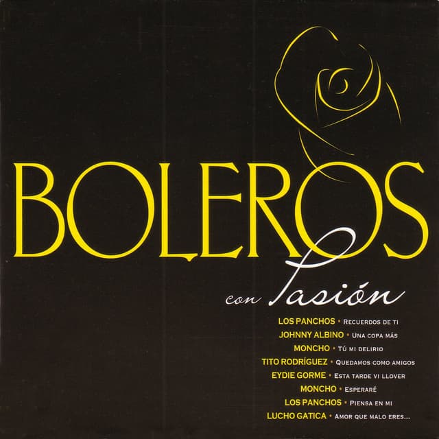 Album cover art for Boleros Con Pasión