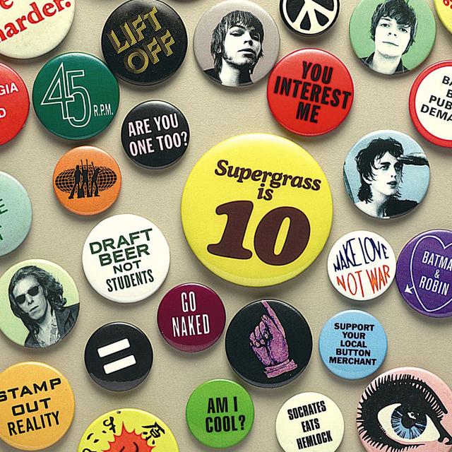 Album cover art for Supergrass is 10: Best of 94-04