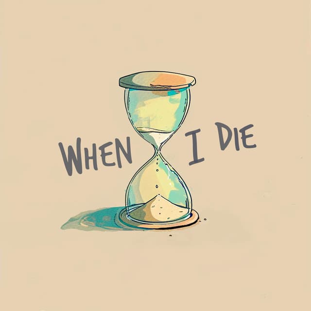 Album cover art for When I Die
