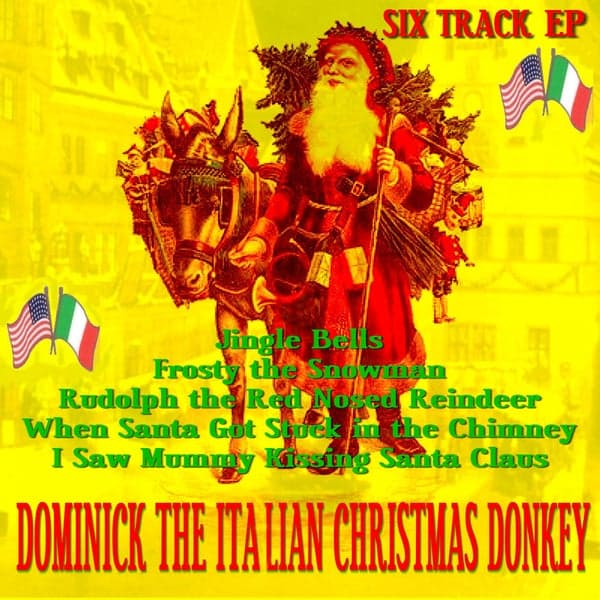 Album cover art for Dominick the Italian Christmas Donkey