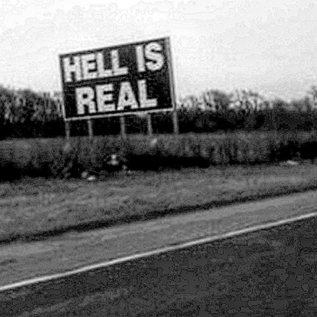 Album cover art for HELL IS REAL