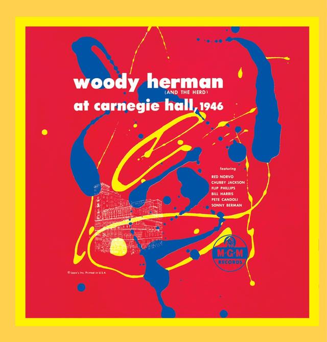 Album cover art for Woody Herman (And the Herd) at Carnegie Hall 1946