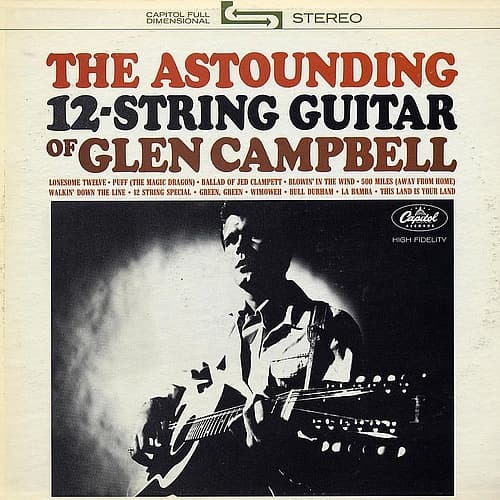 Album cover art for The Astounding 12-String Guitar of Glen Campbell