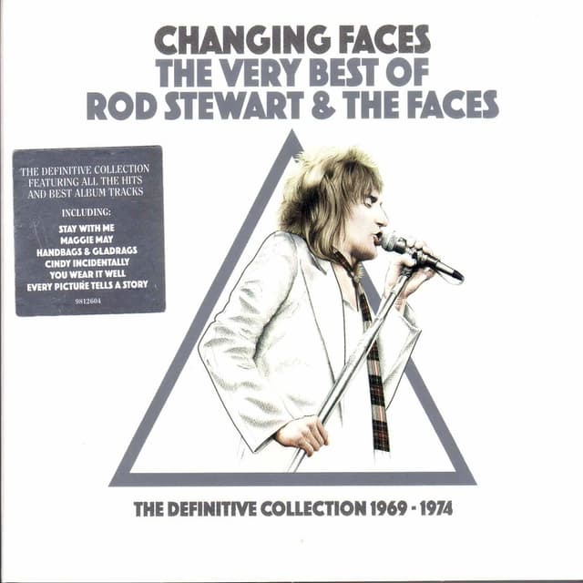 Album cover art for Changing Faces - The Very Best Of Rod Stewart & The Faces - The Definitive Collection 1969 - 1974