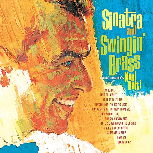 Album cover art for Sinatra and Swingin' Brass