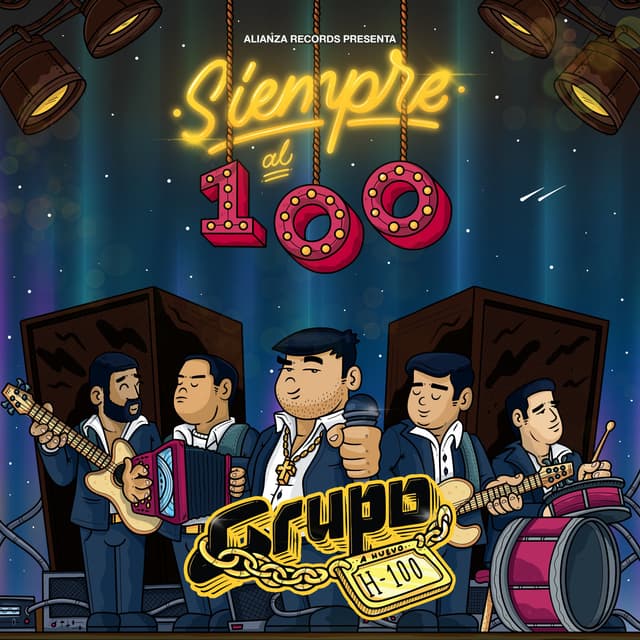 Album cover art for Siempre Al 100