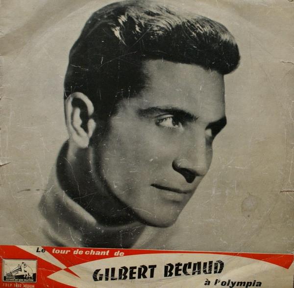 Album cover art for Le Tour de Chant de Gilbert Bécaud à l'Olympia
