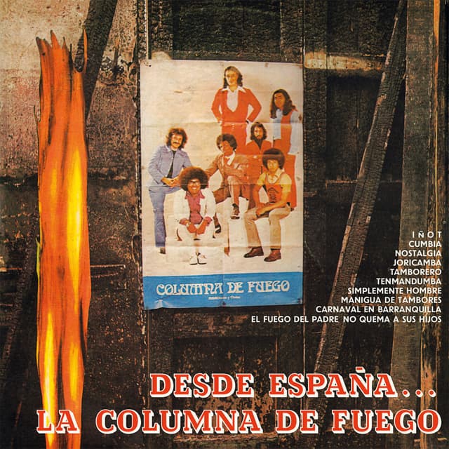 Album cover art for DESDE ESPAÑA… LA COLUMNA DE FUEGO
