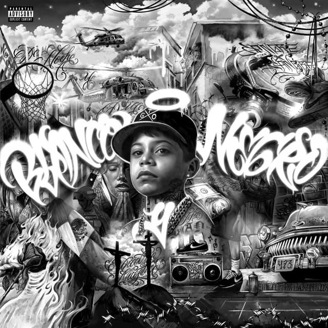 Album cover art for BLANCO Y NEGRO