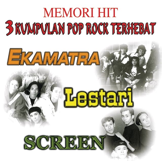 Album cover art for Memori Hit 3 Kumpulan Pop Rock Terhebat