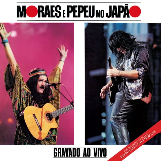Album cover art for Moraes e Pepeu no Japão