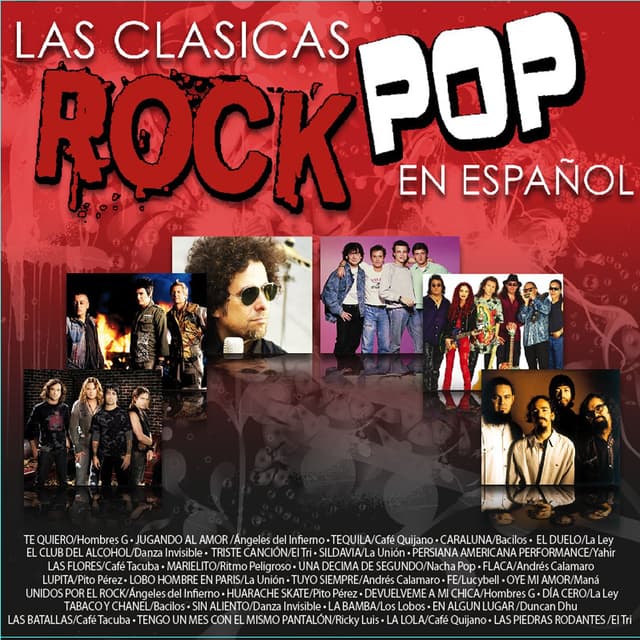 Album cover art for Las Clásicas Rock Pop en Español