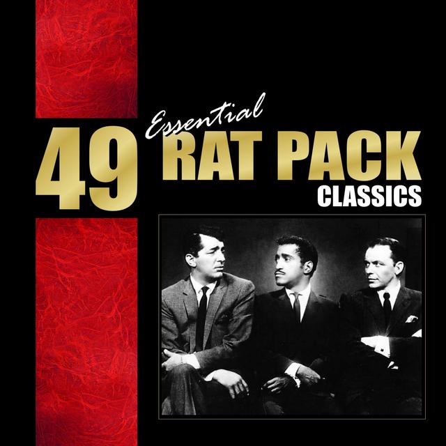 Album cover art for 49 Essential Rat Pack Classics