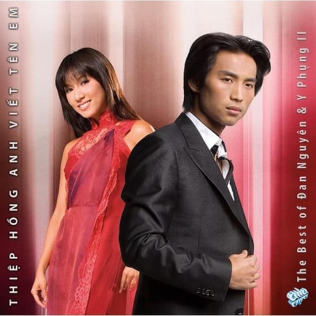 Album cover art for Thiệp hồng anh viết tên em (The best of Y Phụng & Đan Nguyên))