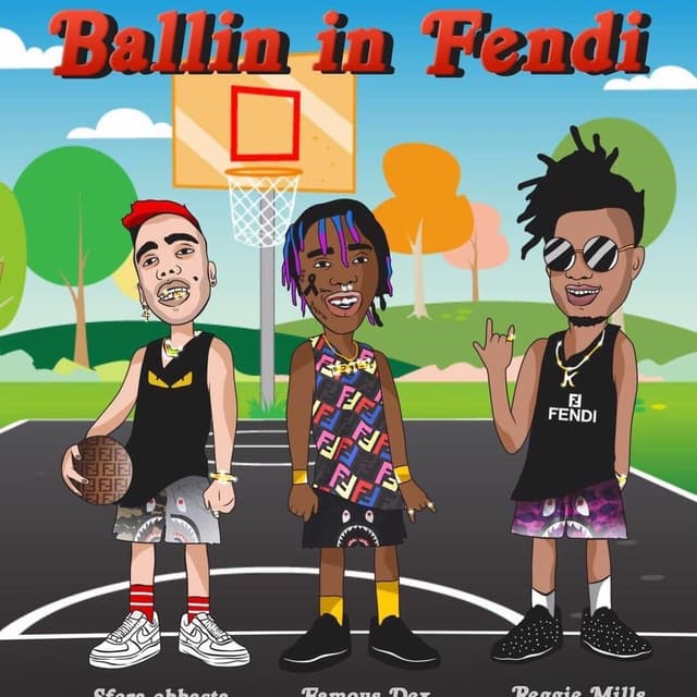 Album cover art for Ballin in Fendi