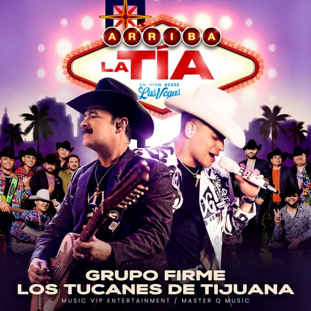 Album cover art for Arriba La Tía, Desde Las Vegas