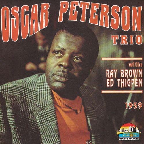 Album cover art for Oscar Peterson Trio with Ray Brown & Ed Thigpen