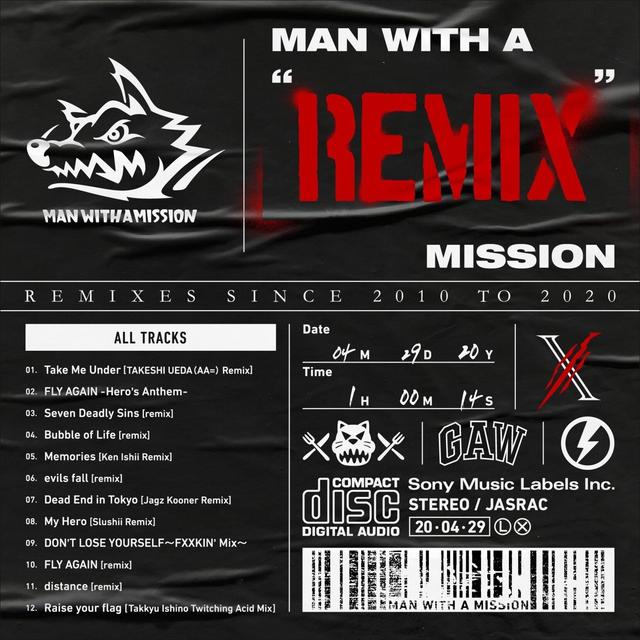 Album cover art for MAN WITH A "REMIX" MISSION