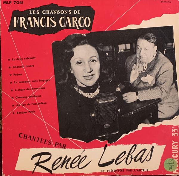 Album cover art for Les Chansons de Francis Carco