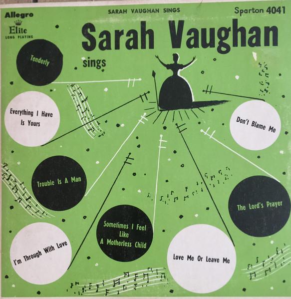 Album cover art for Sarah Vaughan Sings