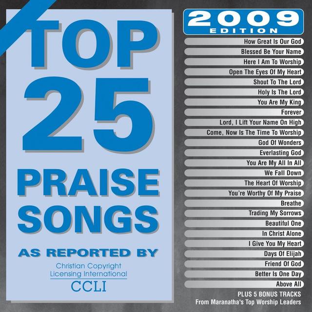 Album cover art for Top 25 Praise Songs 2009