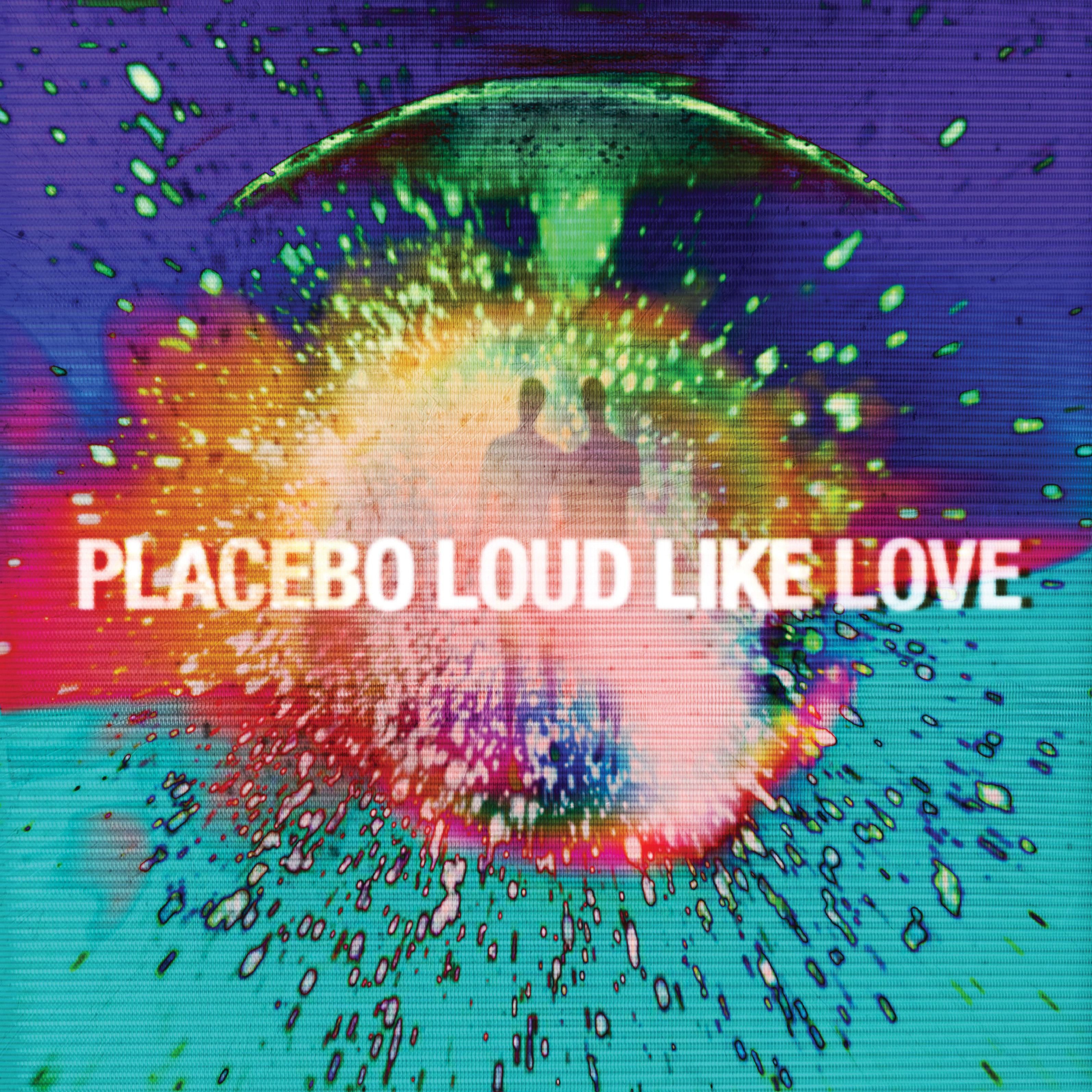 Lyric cover art as blurred background