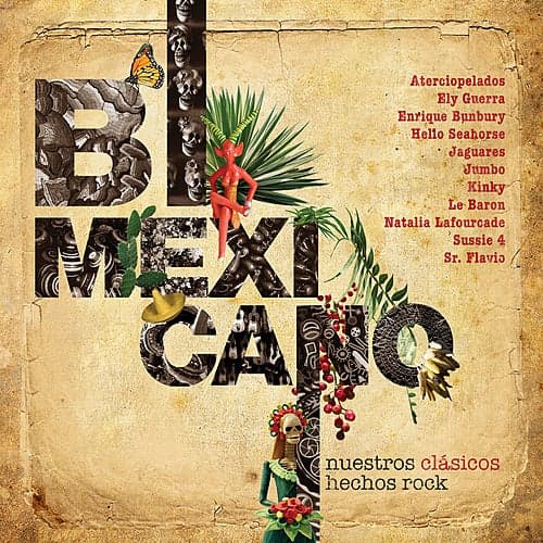 Album cover art for Bimexicano, Nuestros Clásicos Hechos Rock