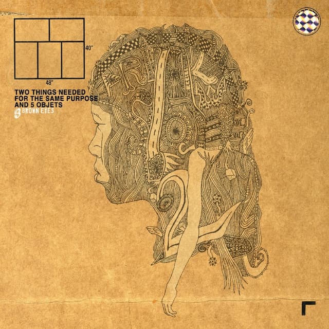 Album cover art for Two Things Needed For The Same Purpose And 5 Objets