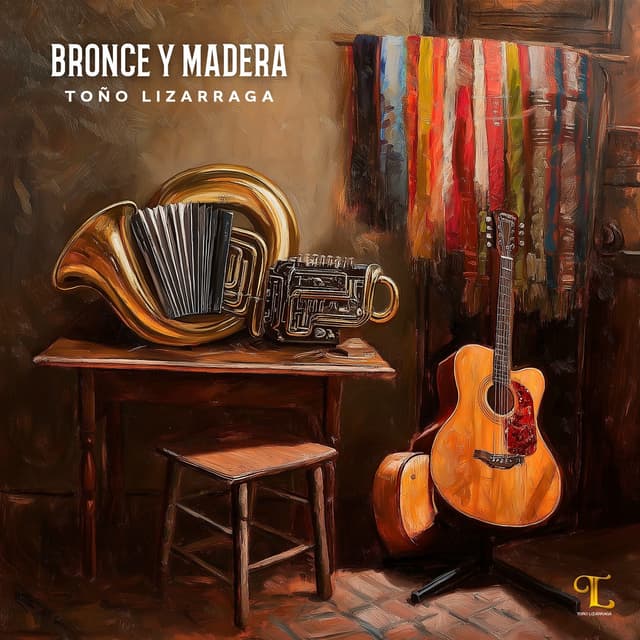Album cover art for Bronce y Madera