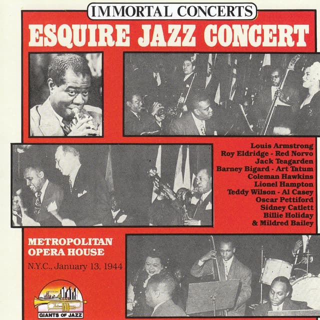 Album cover art for Esquire Jazz Concert