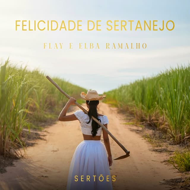 Album cover art for Felicidade de Sertanejo