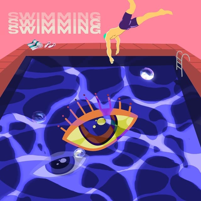 Album cover art for Swimming