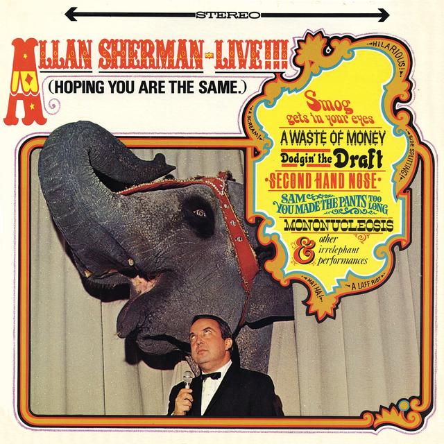 Album cover art for Allan Sherman Live!