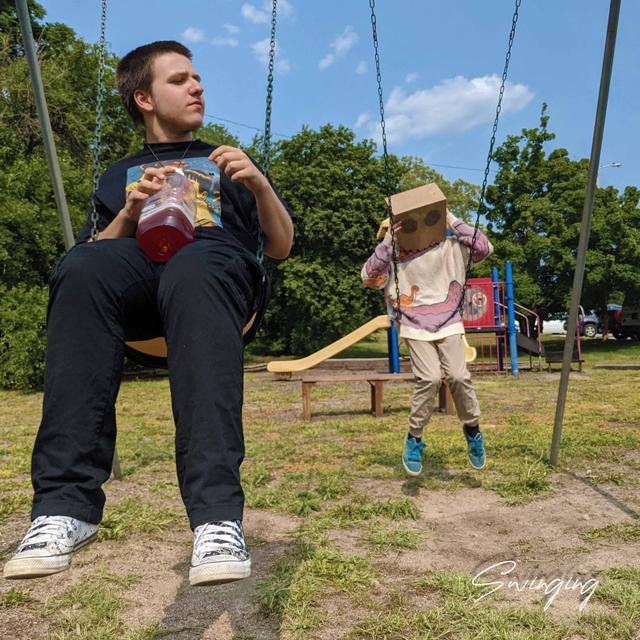 Album cover art for Swinging