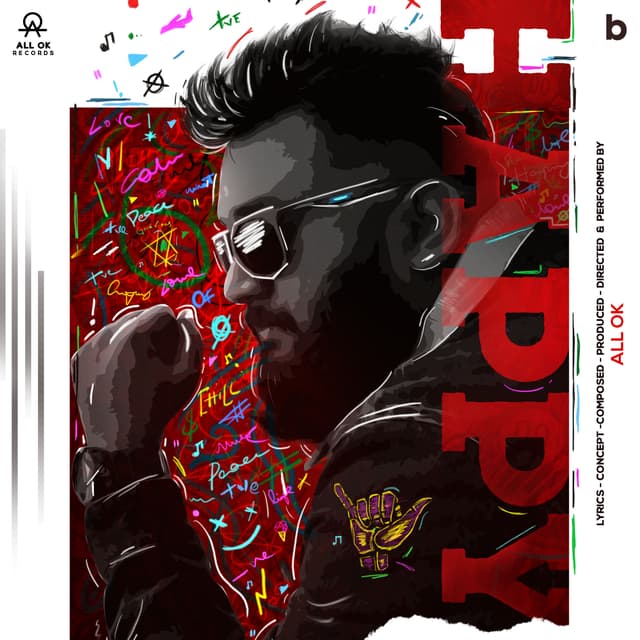 Album cover art for Happy