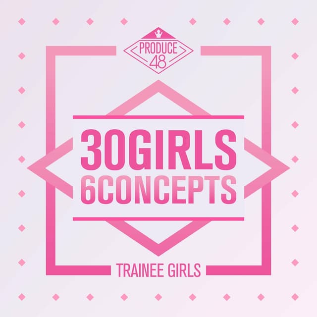 Album cover art for PRODUCE 48 - 30 Girls 6 Concepts