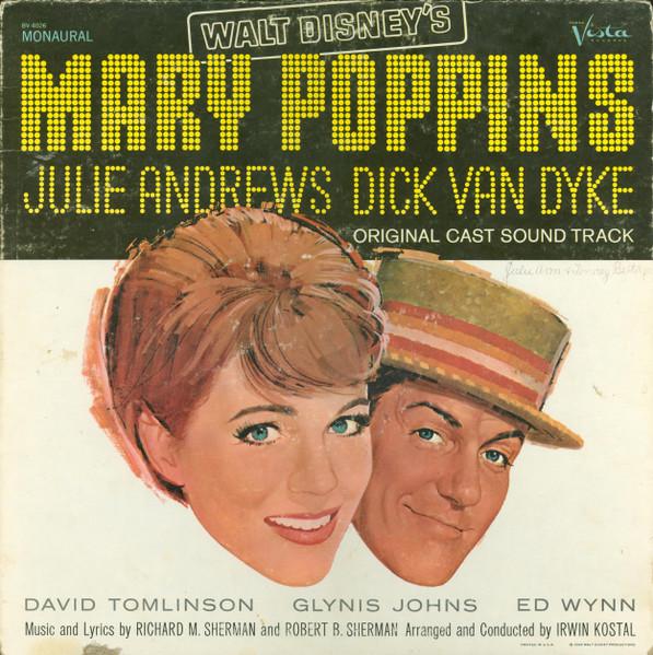 Album cover art for Walt Disney's Mary Poppins (Original Cast Sound Track)