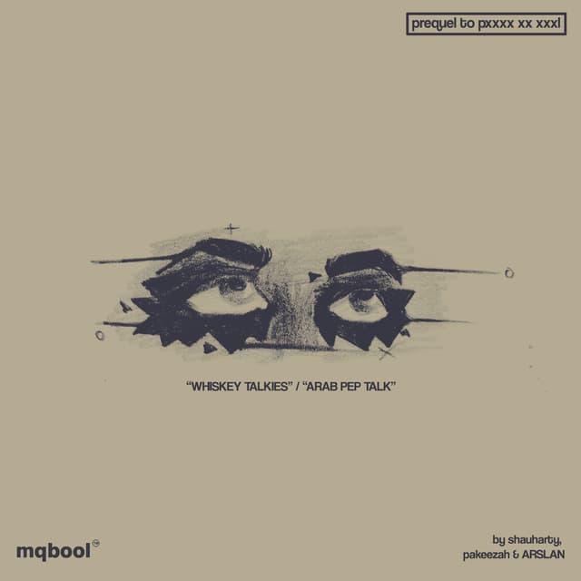 Album cover art for WHISKEY TALKIES / ARAB PEP TALK