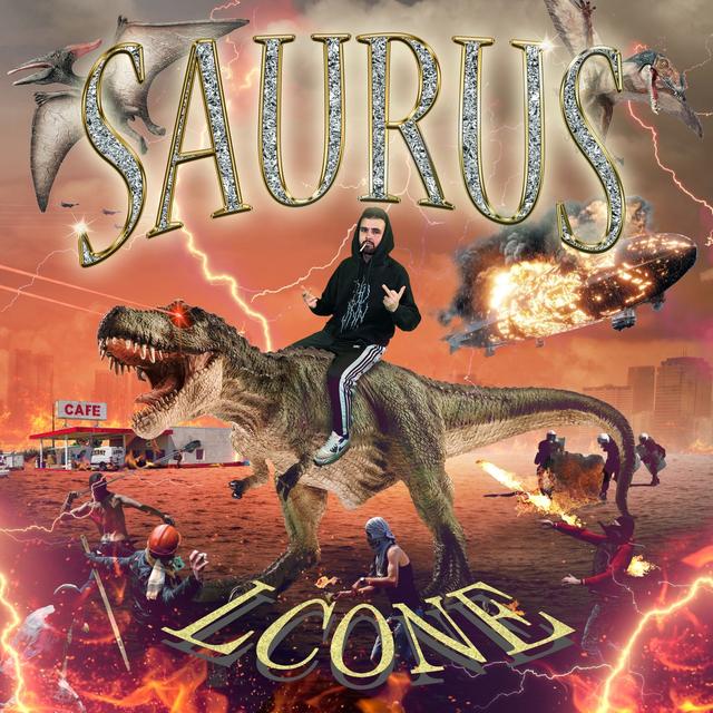 Album cover art for Saurus