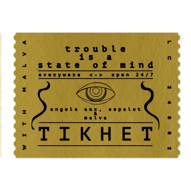 Album cover art for trouble is a state of mind