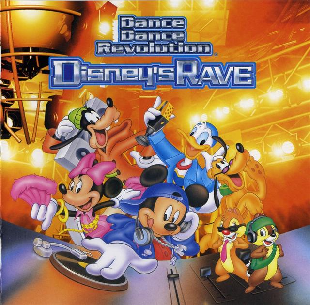 Album cover art for Dance Dance Revolution: Disney’s Rave