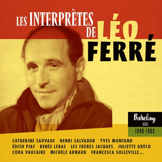 Album cover art for Les Interprètes De Léo Ferré