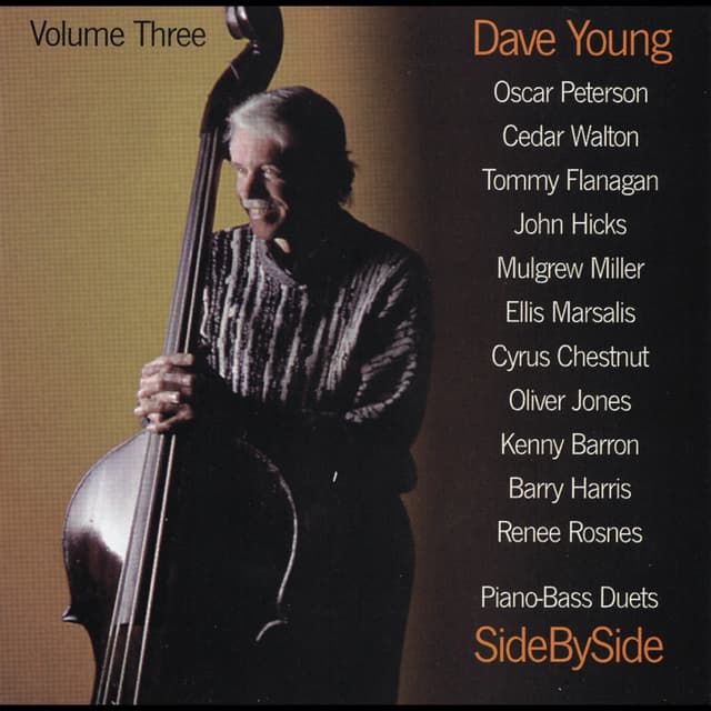 Album cover art for Side by Side: Piano-Bass Duets, Volume Three