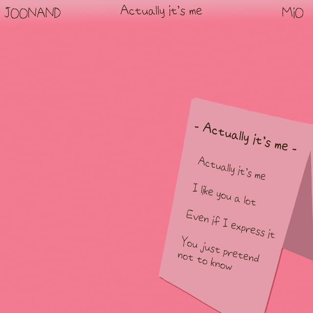 Album cover art for Actually it's me