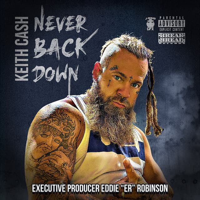 Album cover art for Never Back Down