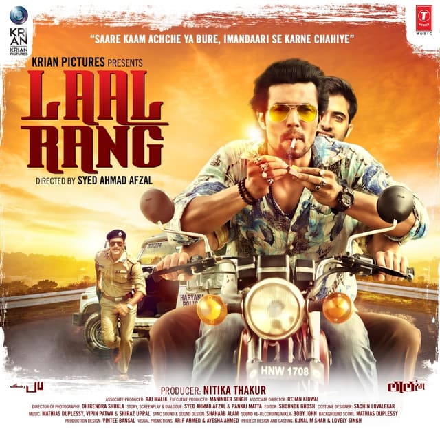 Album cover art for Laal Rang (Original Motion Picture Soundtrack)
