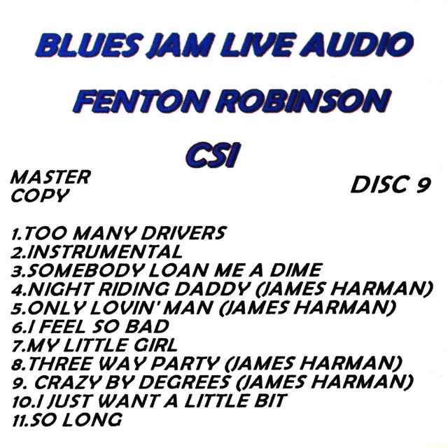 Album cover art for Blues Jam Live Audio: Fenton Robinson