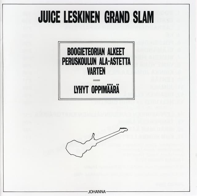 Album cover art for Boogieteorian Alkeet Peruskoulun Ala-Astetta Varten, Lyhyt Oppimäärä