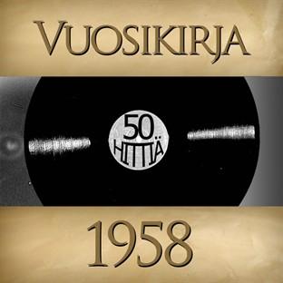 Album cover art for Vuosikirja 1958 - 50 Hittiä