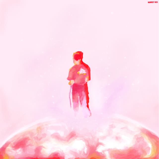 Album cover art for honest red